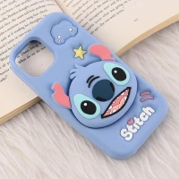قاب سیلیکونی آیفون iPhone 13 / 14 پاپ سوکت دار برجسته طرح Stitch