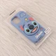 قاب سیلیکونی آیفون iPhone 13 / 14 پاپ سوکت دار برجسته طرح Stitch
