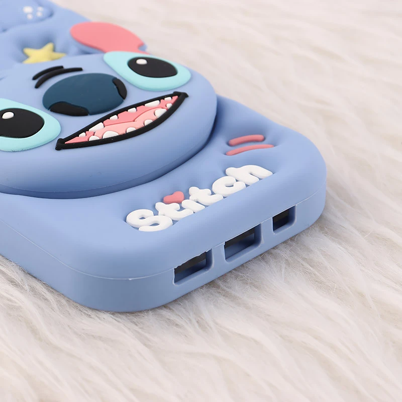 قاب سیلیکونی آیفون iPhone 13 / 14 پاپ سوکت دار برجسته طرح Stitch