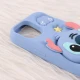 قاب سیلیکونی آیفون iPhone 13 / 14 پاپ سوکت دار برجسته طرح Stitch