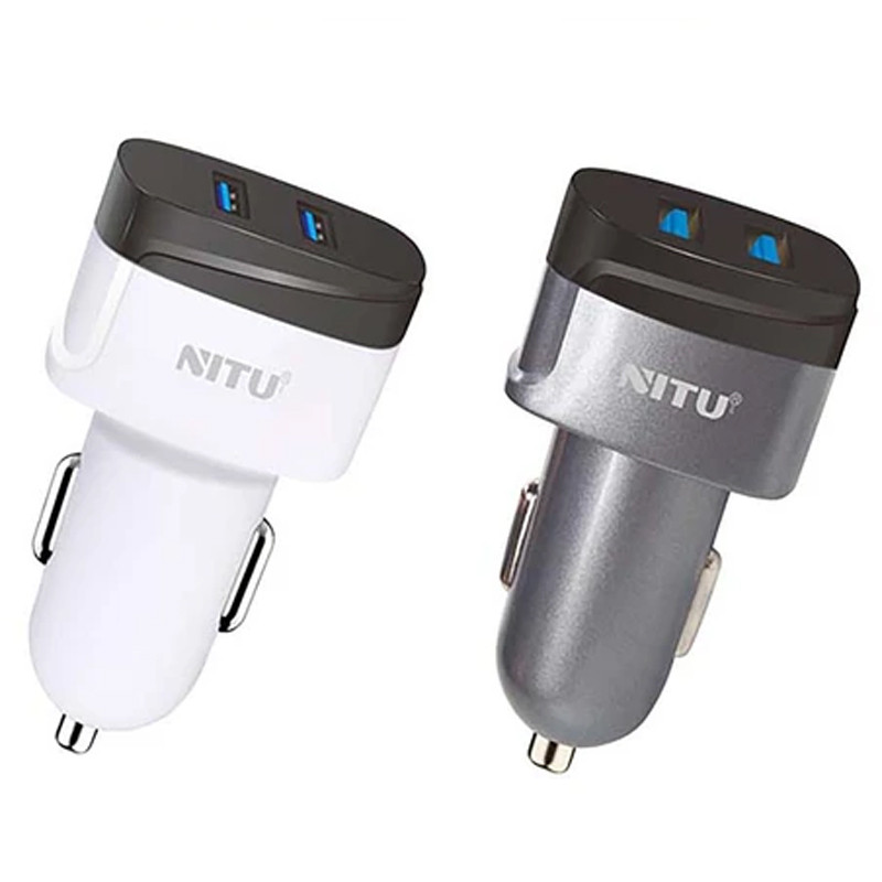 شارژر فندکی فست شارژ Nitu NT-CC835F 3A QC3.0 PD 18W + کابل میکرو یو اس بی