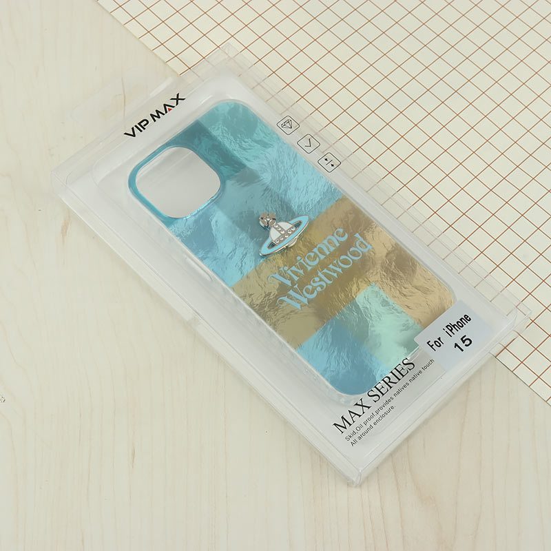 قاب IMD آیفون iPhone 15 طرح Vivienne Westwood برجسته براق