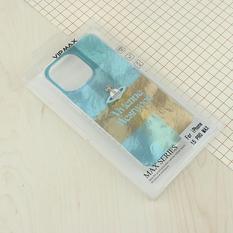 قاب IMD آیفون iPhone 15 Pro Max طرح Vivienne Westwood برجسته براق