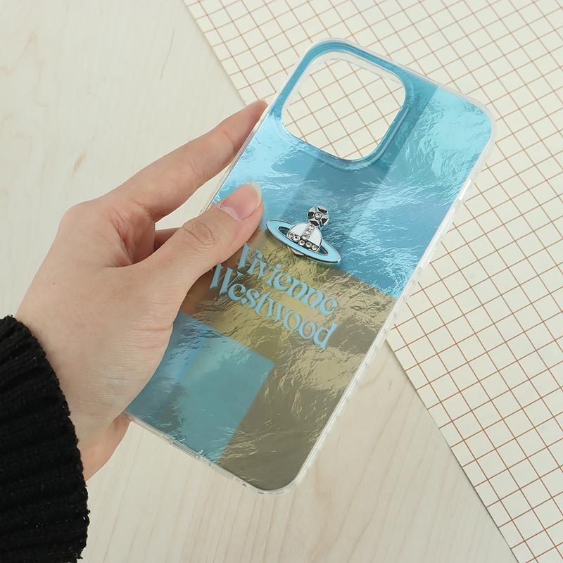 قاب IMD آیفون iPhone 15 Pro Max طرح Vivienne Westwood برجسته براق