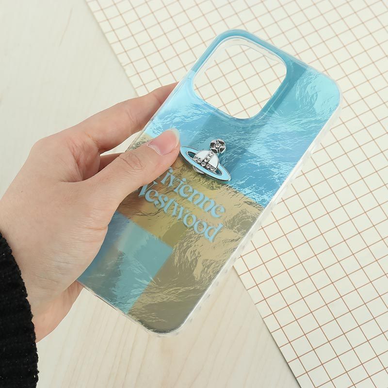 قاب IMD آیفون iPhone 16 Pro طرح Vivienne Westwood برجسته براق
