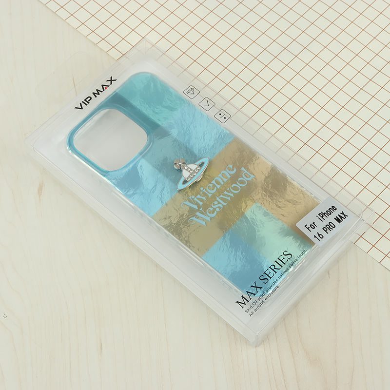 قاب IMD آیفون iPhone 16 Pro Max طرح Vivienne Westwood برجسته براق
