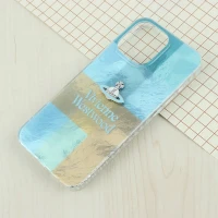 قاب IMD آیفون iPhone 16 Pro Max طرح Vivienne Westwood برجسته براق