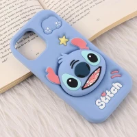 قاب سیلیکونی آیفون iPhone 12 Pro Max پاپ سوکت دار برجسته طرح Stitch