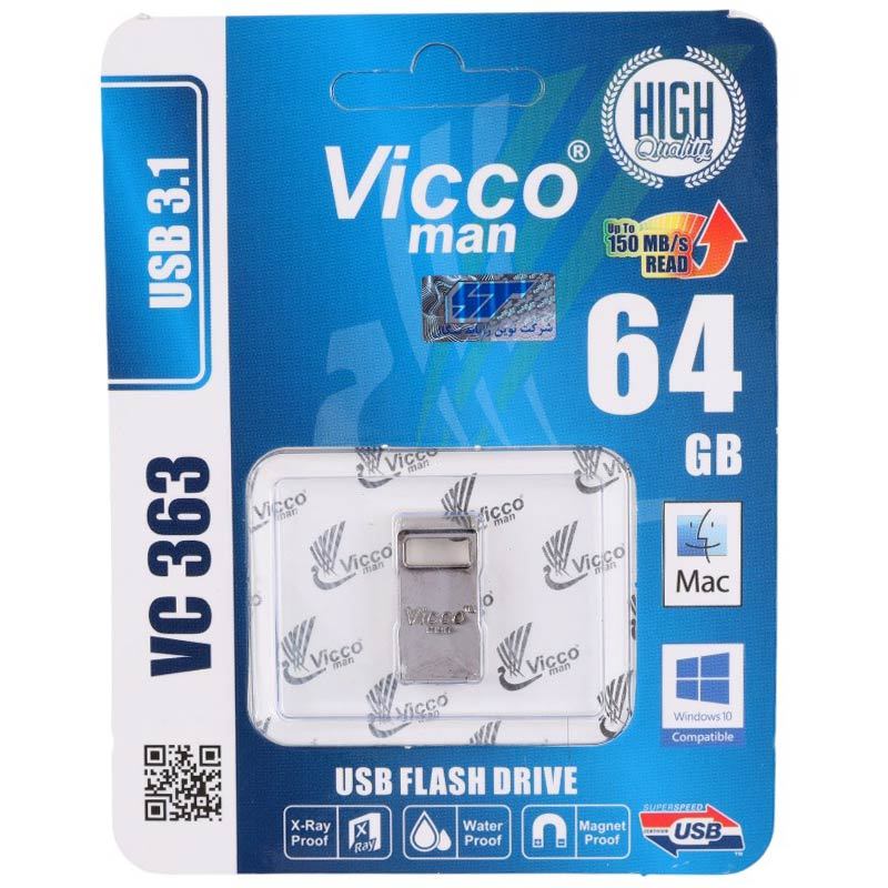 فلش 64 گیگ ویکومن ViccoMan VC363 USB3.1