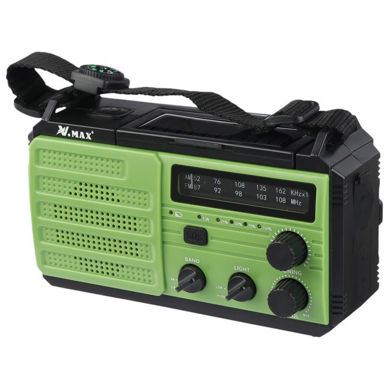 رادیو خورشیدی چندکارهV.Max V-FM02-891