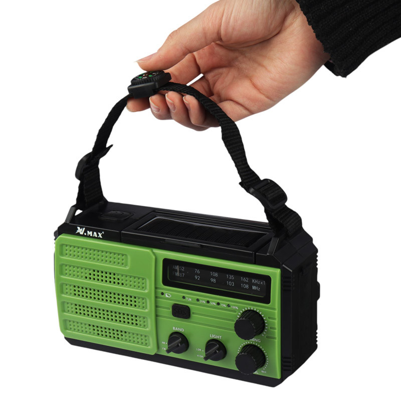 رادیو خورشیدی چندکارهV.Max V-FM02-891