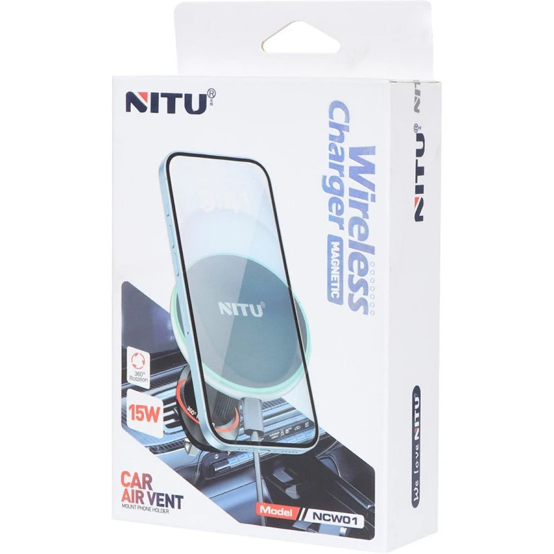 هولدر و شارژر وایرلس Nitu NCW01 15W