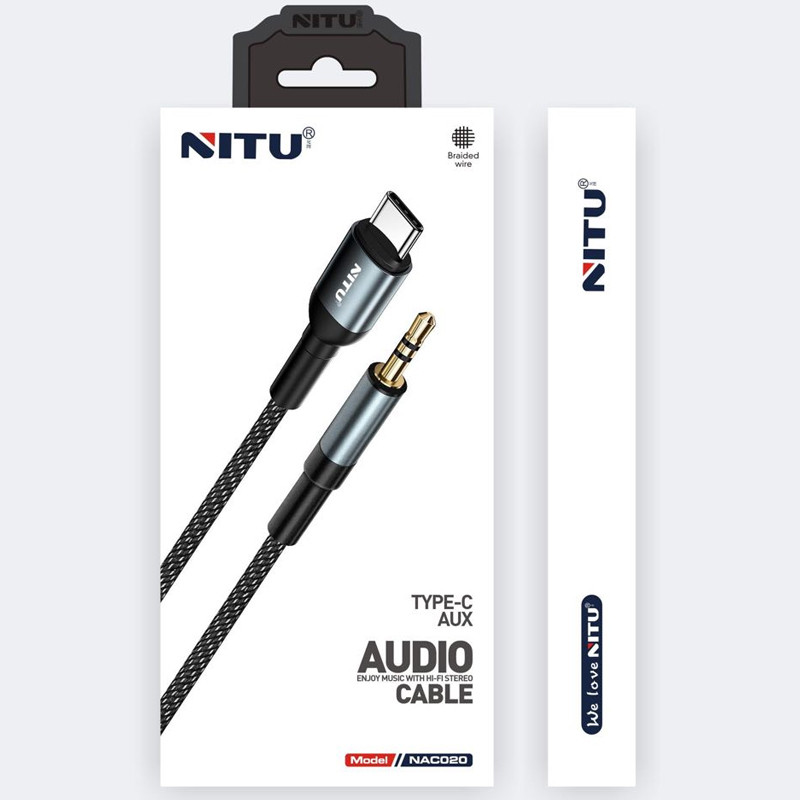 کابل تبدیل Type-C به AUX نیتو NAC020 طول 1 متر
