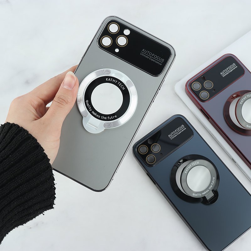 قاب Kathy Tech Auto Focus آیفون iPhone 11 Pro Max استندشو محافظ لنزدار