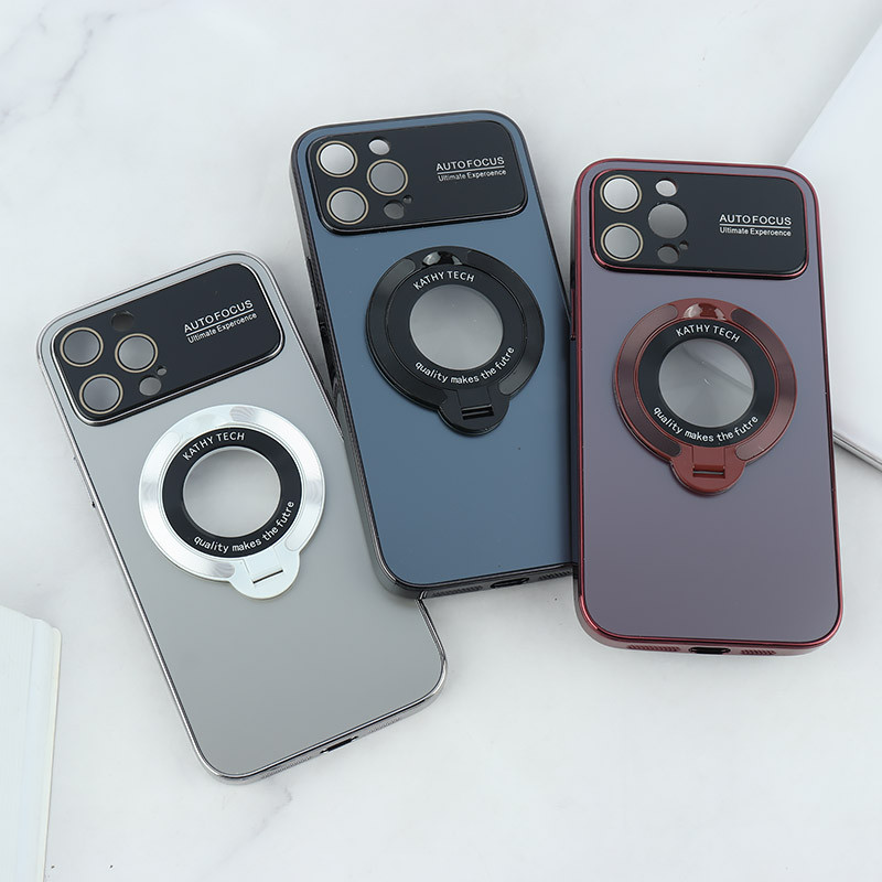 قاب Kathy Tech Auto Focus آیفون iPhone 12 Pro Max استندشو محافظ لنزدار