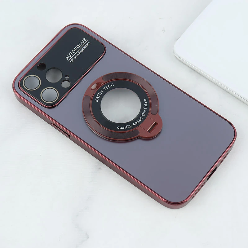قاب Kathy Tech Auto Focus آیفون iPhone 12 Pro Max استندشو محافظ لنزدار