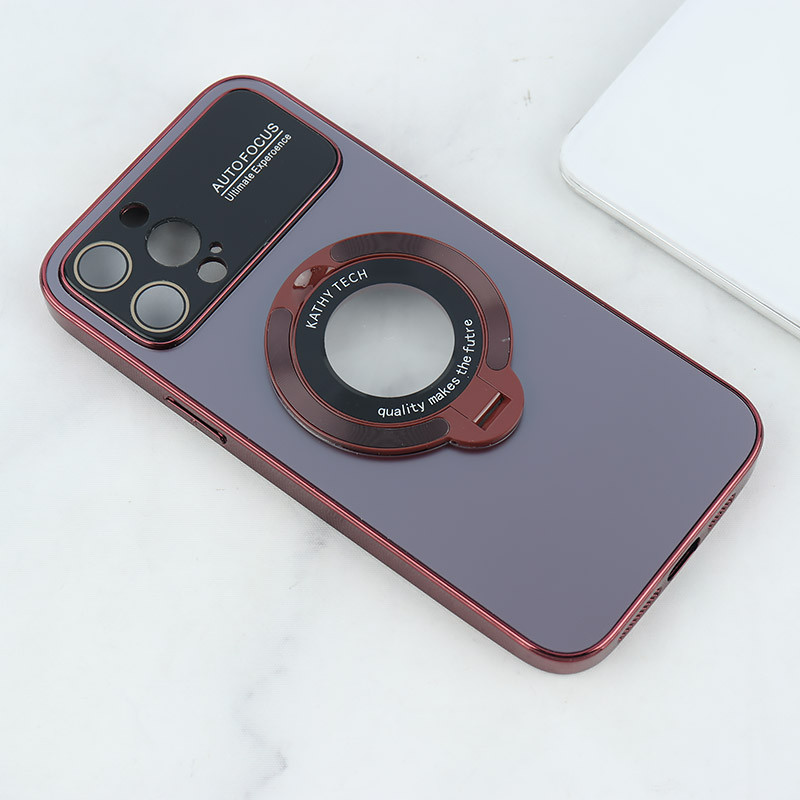 قاب Kathy Tech Auto Focus آیفون iPhone 12 Pro Max استندشو محافظ لنزدار