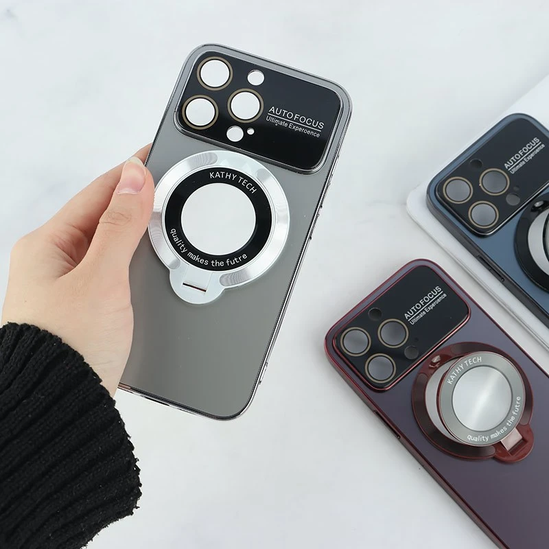 قاب Kathy Tech Auto Focus آیفون iPhone 13 Pro استندشو محافظ لنزدار
