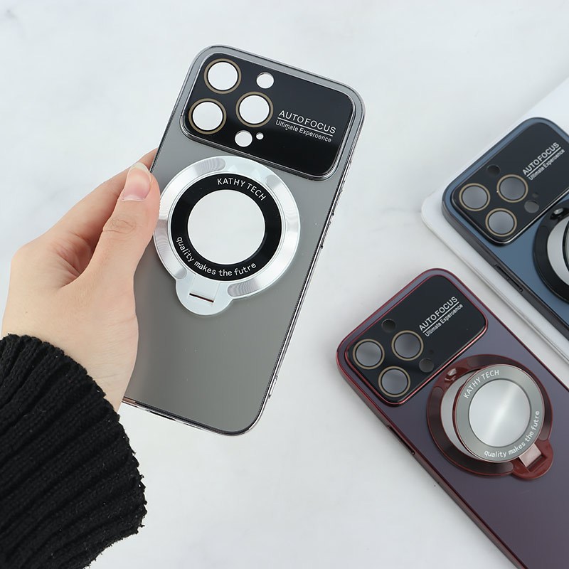 قاب Kathy Tech Auto Focus آیفون iPhone 13 Pro استندشو محافظ لنزدار