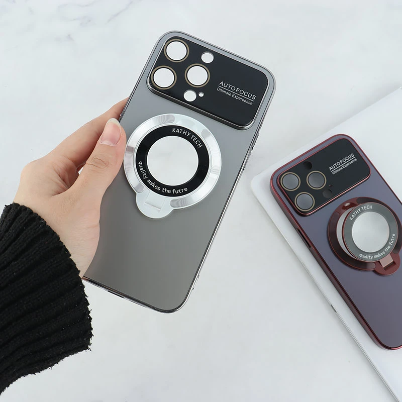 قاب Kathy Tech Auto Focus آیفون iPhone 14 Pro Max استندشو محافظ لنزدار