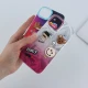 قاب عروسکی برجسته آیفون iPhone 13 / 14 طرح موج دار دو رنگ