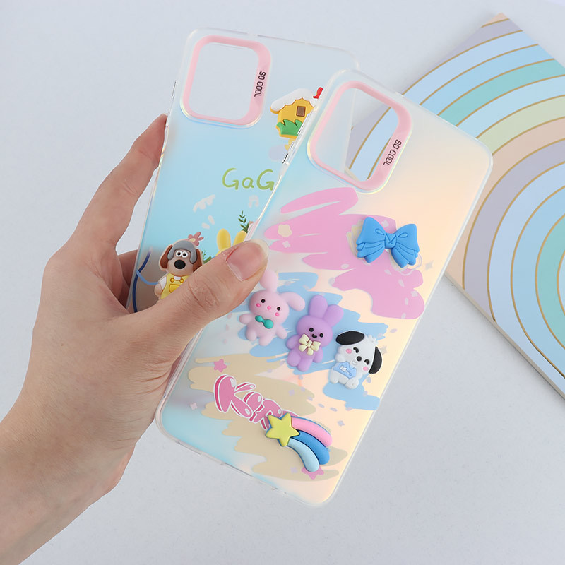 قاب هولوگرامی So Cool سامسونگ Galaxy A12 / M12 عروسک برجسته