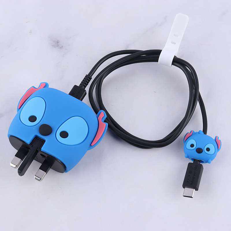 ست محافظ کابل و کلگی شارژر سامسونگ طرح Stitch