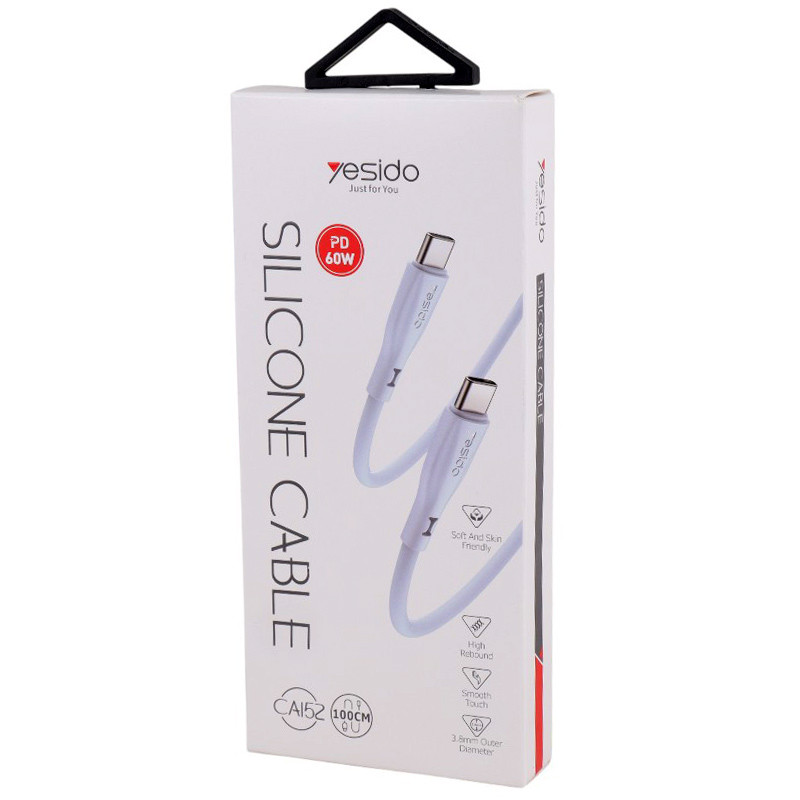 کابل تبدیل فست شارژ Yesido CA152 Type-C To Type-C2 QC PD 60W 1m