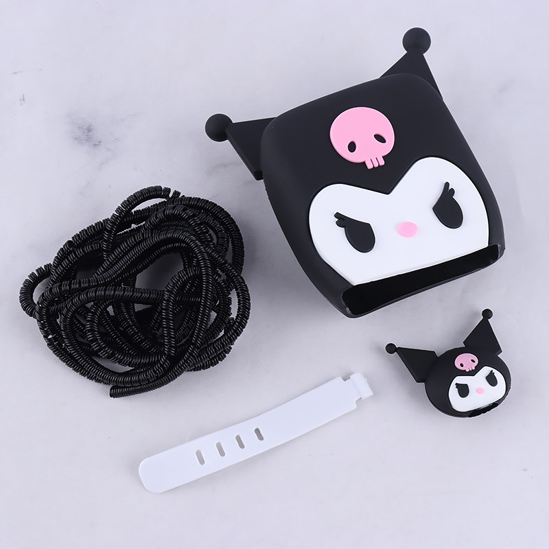 ست محافظ کابل و کلگی شارژر شیائومی 67 وات طرح Kuromi
