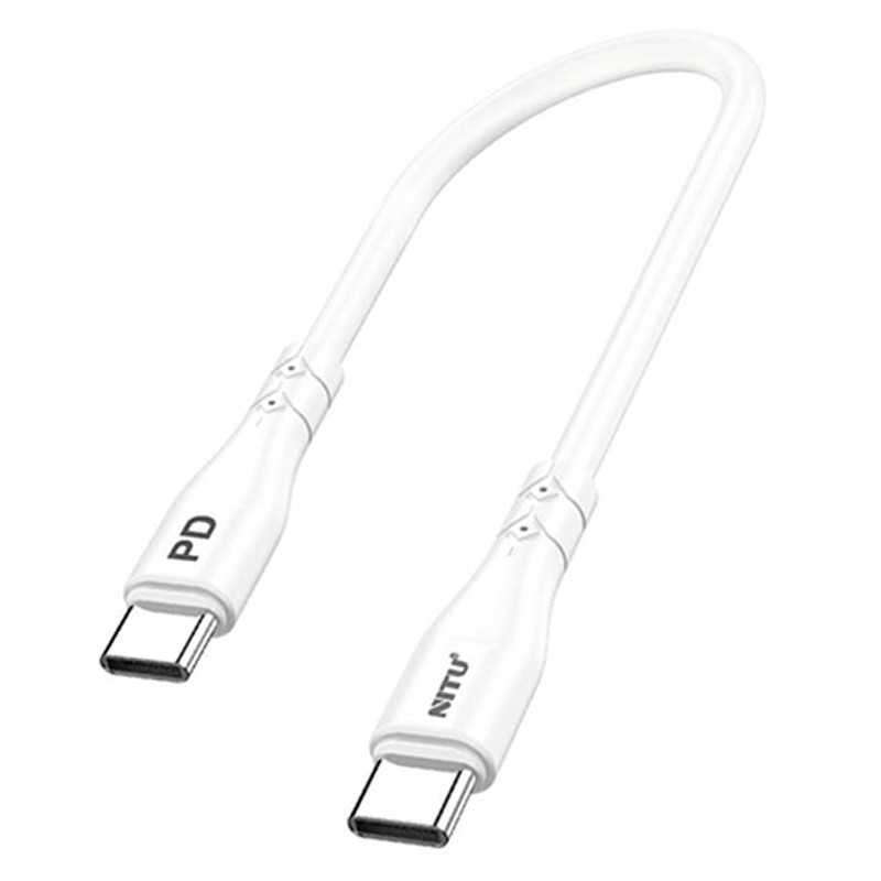 کابل تبدیل فست شارژ Nitu NC306 Type-C To Type-C 60W 30Cm