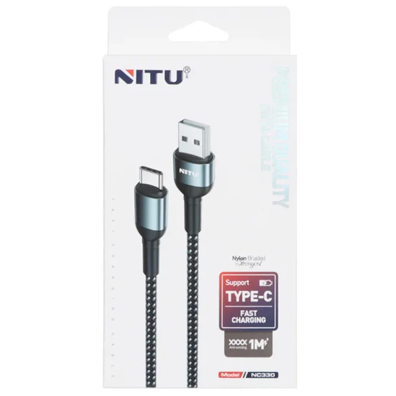 کابل تایپ سی فست شارژ Nitu NC330 1m