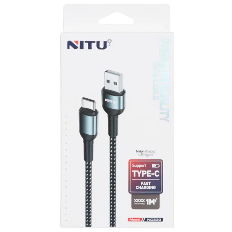 کابل تایپ سی فست شارژ Nitu NC330 1m