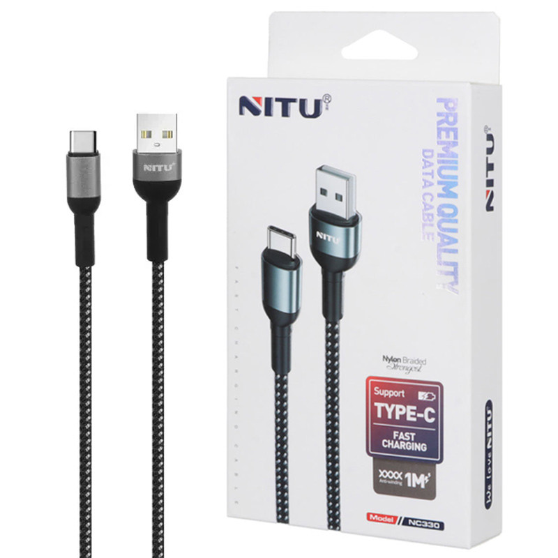 کابل تایپ سی فست شارژ Nitu NC330 1m