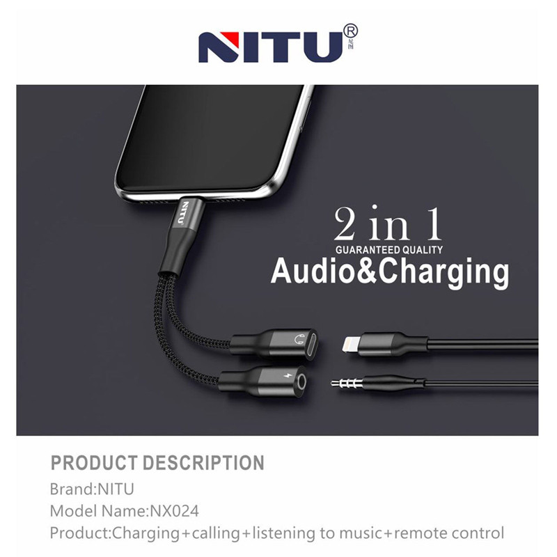 تبدیل Lightning به AUX/Lightning نیتو NX024