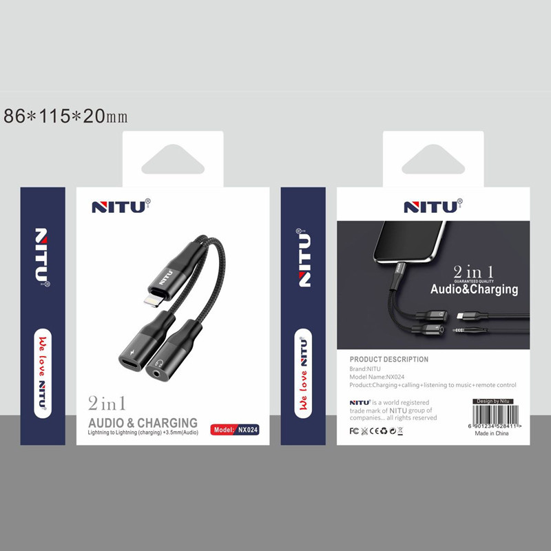 تبدیل Lightning به AUX/Lightning نیتو NX024