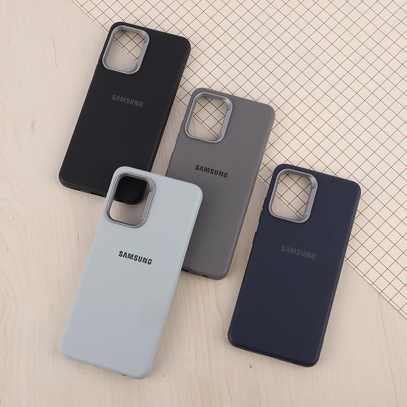 قاب چرمی ژله ای Leather سامسونگ Galaxy A32 5G لوگودار