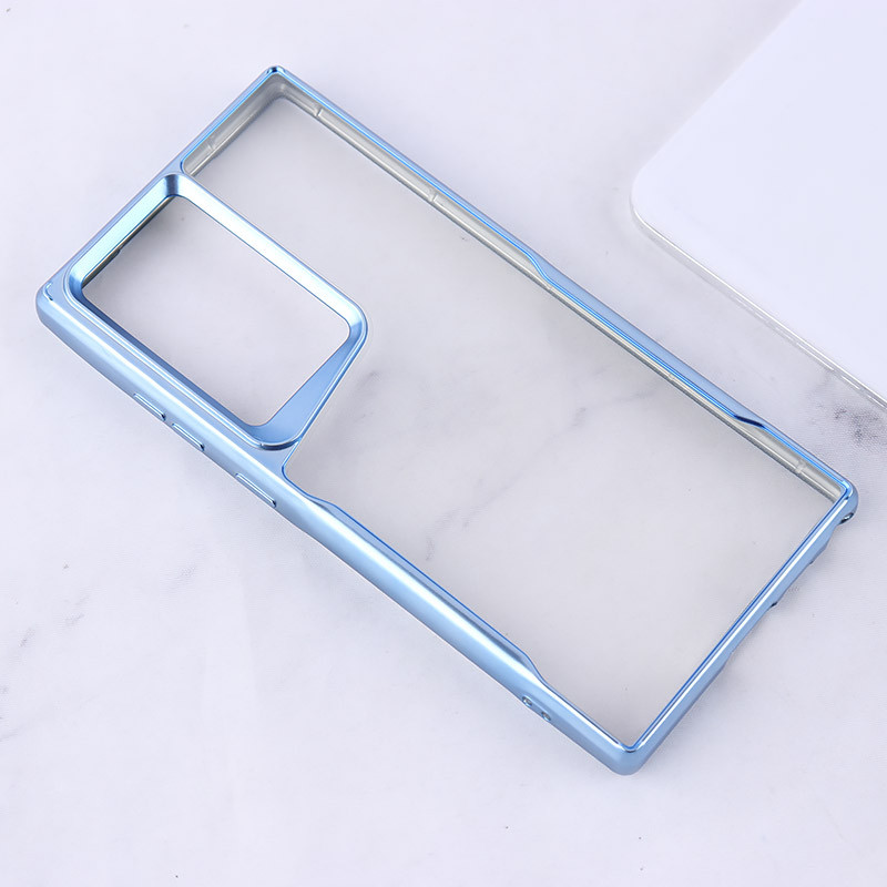 قاب ژله ای شفاف سامسونگ Galaxy S23 Ultra طرح تیتانیوم