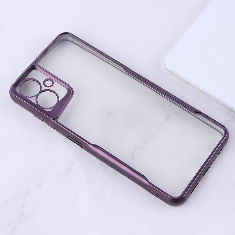 قاب ژله ای شفاف سامسونگ Galaxy A06 طرح تیتانیوم محافظ لنزدار