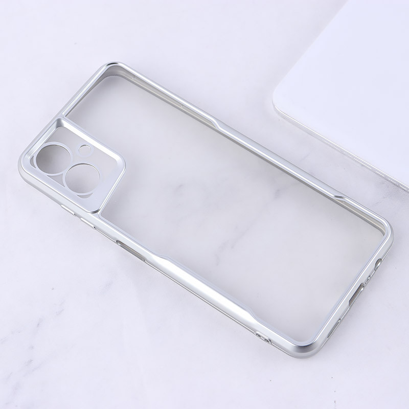 قاب ژله ای شفاف سامسونگ Galaxy A06 طرح تیتانیوم محافظ لنزدار