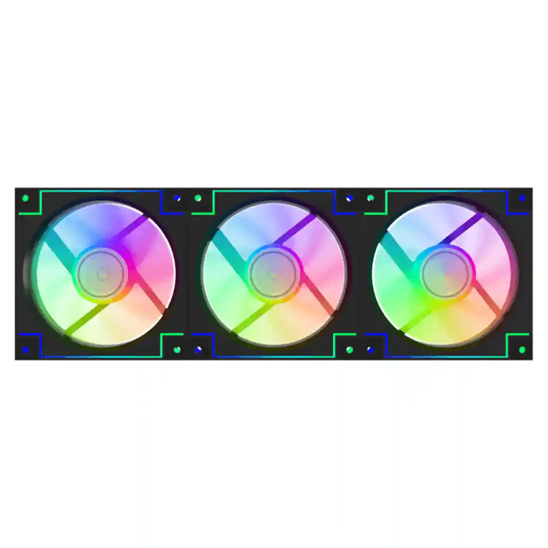 فن کیس گیم مکس GameMax RD300&nbsp;ARGB Black 12*12 بسته 3 عددی