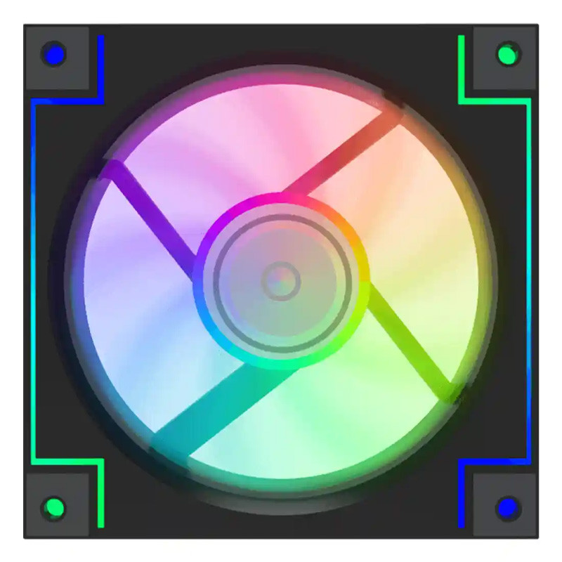 فن کیس گیم مکس GameMax RD300&nbsp;ARGB Black 12*12 بسته 3 عددی