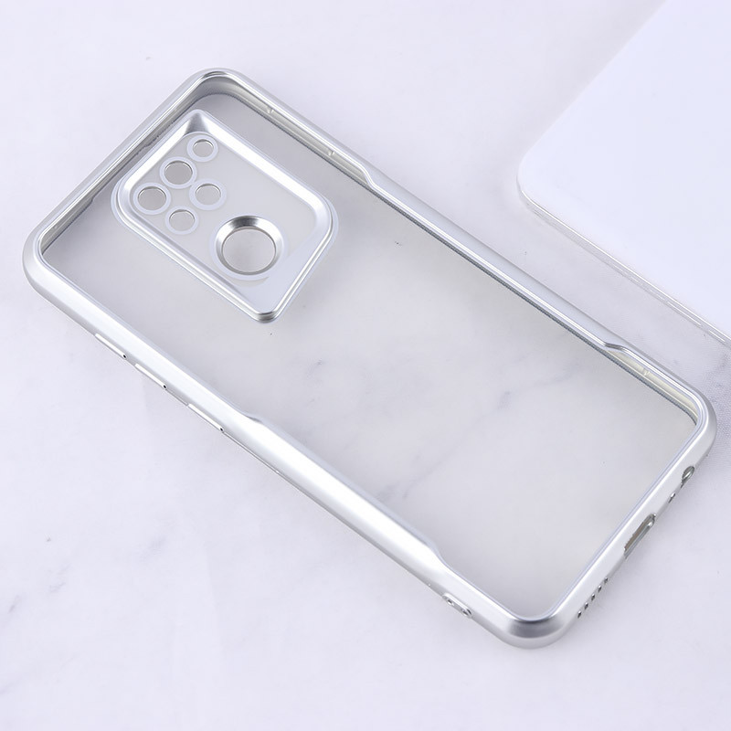 قاب ژله ای شفاف شیائومی Redmi Note 9 / Redmi 10x 4G طرح تیتانیوم محافظ لنزدار