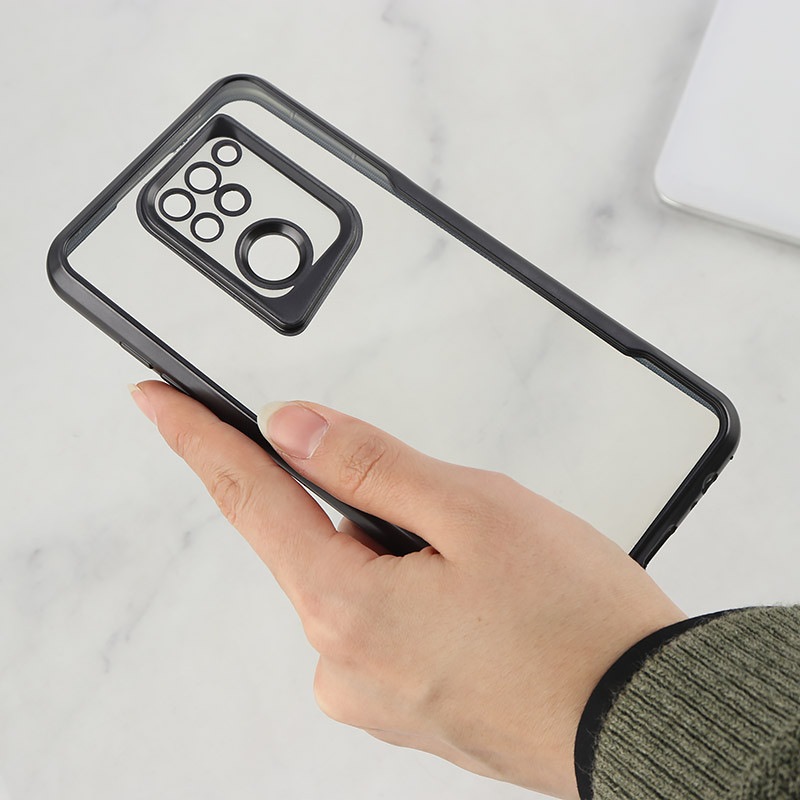 قاب ژله ای شفاف شیائومی Redmi Note 9 / Redmi 10x 4G طرح تیتانیوم محافظ لنزدار