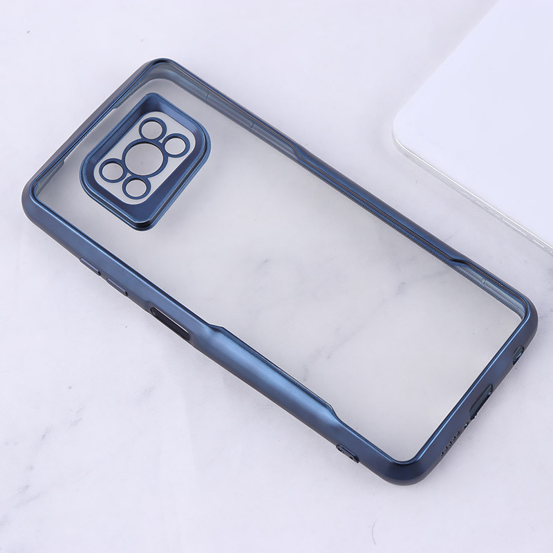 قاب ژله ای شفاف شیائومی Poco X3 / X3 NFC / X3 Pro طرح تیتانیوم محافظ لنزدار