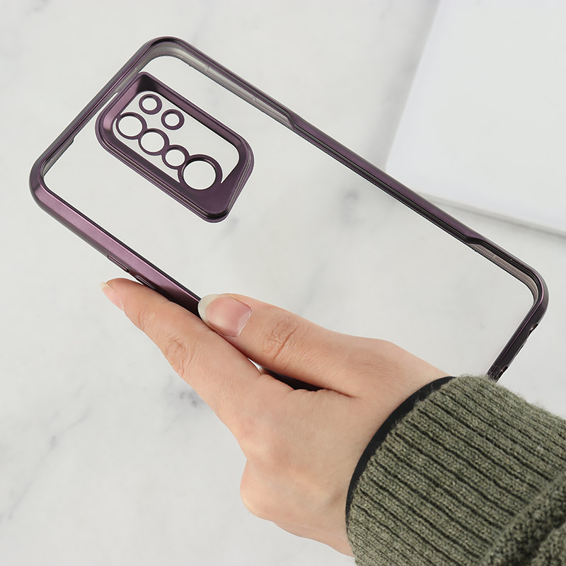 قاب ژله ای شفاف شیائومی Redmi 9 / 9 Prime طرح تیتانیوم محافظ لنزدار