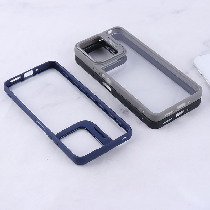 قاب شفاف Case.Pro شیائومی Redmi 13C / Poco C65 استندشو دور رنگی