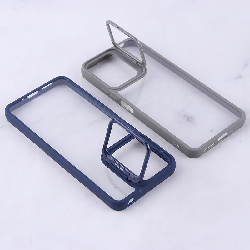 قاب شفاف Case.Pro شیائومی Redmi 13C / Poco C65 استندشو دور رنگی