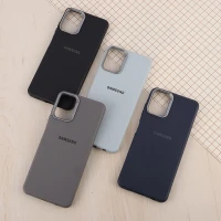 قاب چرمی ژله ای Leather سامسونگ Galaxy A06 لوگودار