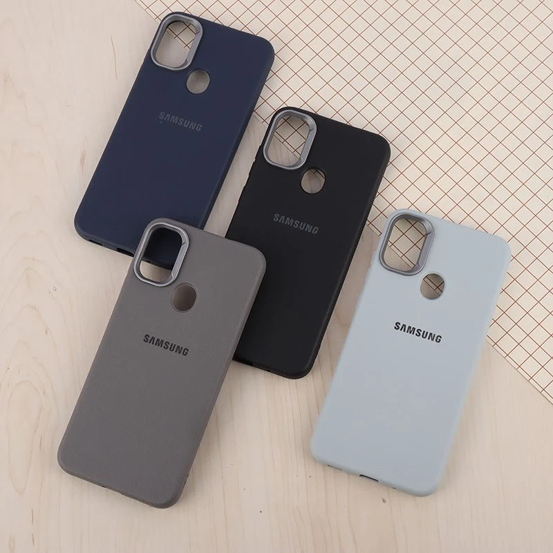 قاب چرمی ژله ای Leather سامسونگ Galaxy A11 / M11 لوگودار