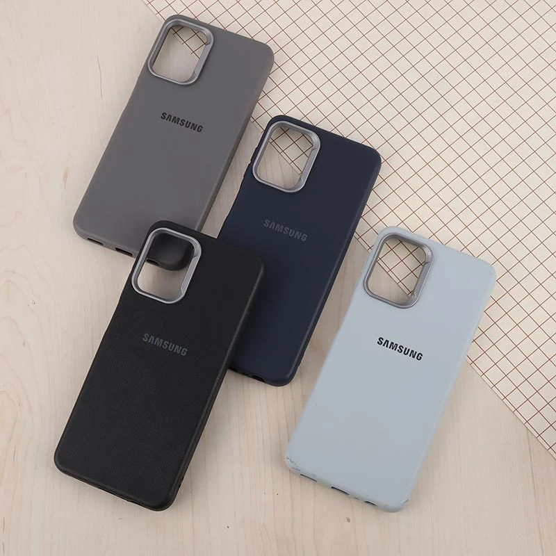 قاب چرمی ژله ای Leather سامسونگ Galaxy A13 4G لوگودار